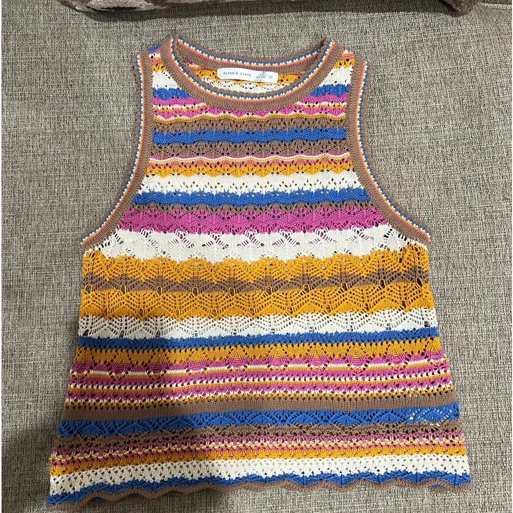 Altard state crochet top vest